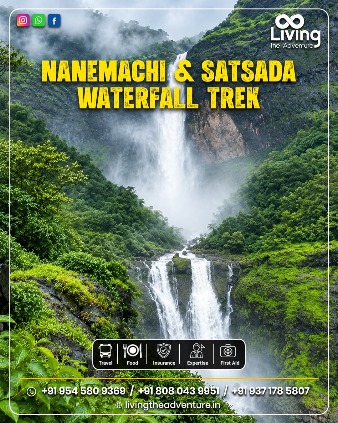 Nanemachi Waterfall & Satsada Waterfall Trek