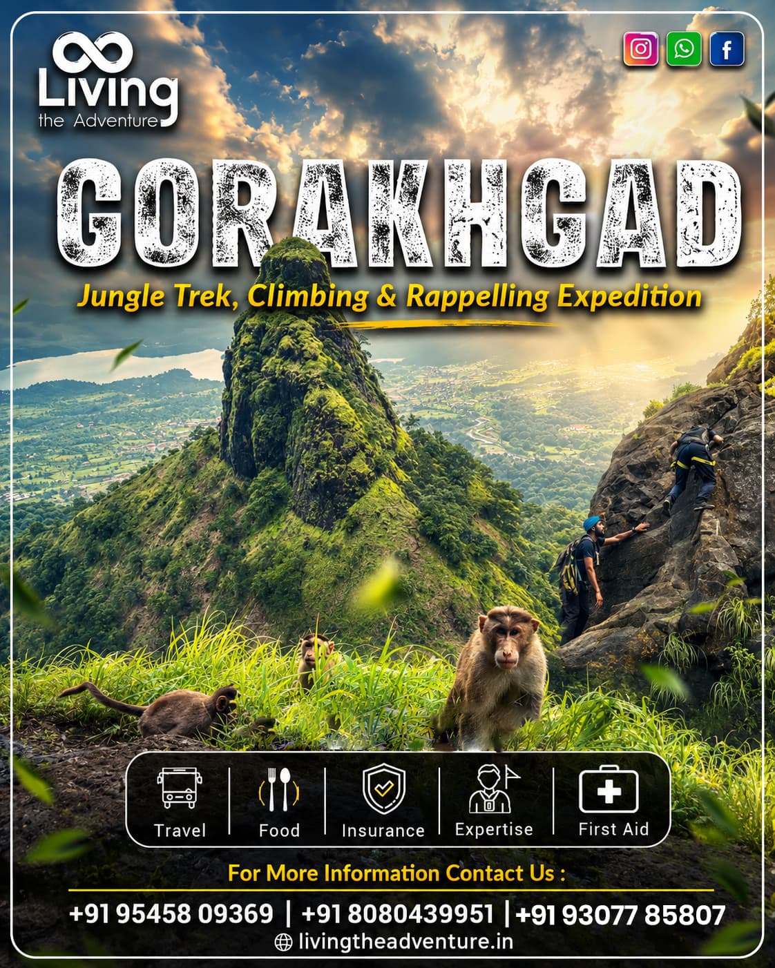 Gorakhgad Climbing, Rappelling & Jungle Trek